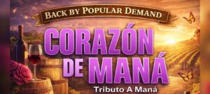 Image of a flyer for the Corazon de mana tribute to mana