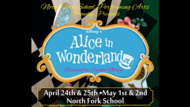 Picture of North Fork Elementary School's Alice In Wonderland flyer