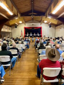 Photo of the Madera County District 5 Candidate Forum at the Oakhurst Community Center.