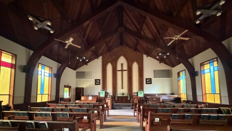 Photo of the inside of Grace Community Church in North Fork.