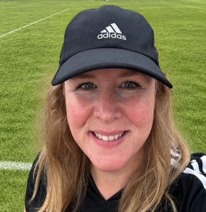 Photo of Kass Bissmeyer on soccer field