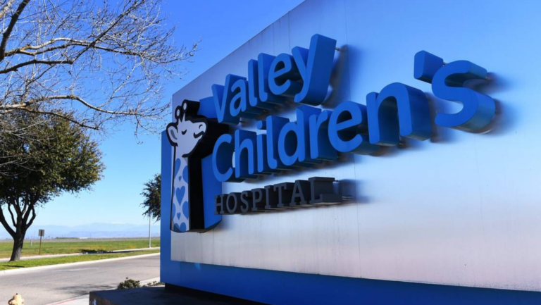 Photo of Valley Children's Hospital sign.
