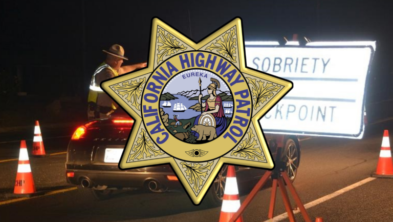 Photo of CHP sobriety checkpoint.