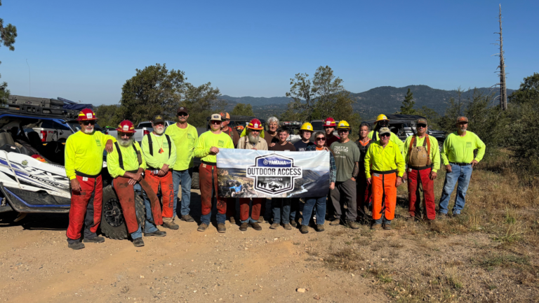 Photo of the Stewards of the Sierra National Forest Receiving Yamaha Grant.