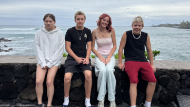 Photo of Yosemite Marlin's Swim Team in Hawaii.