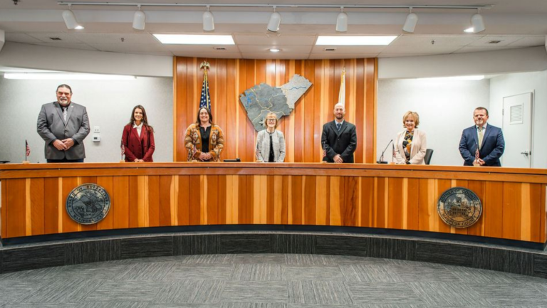 Photo of the current Mariposa Board of Supervisors.
