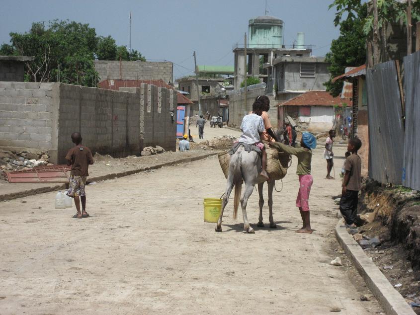 Haiti- kids on donkey