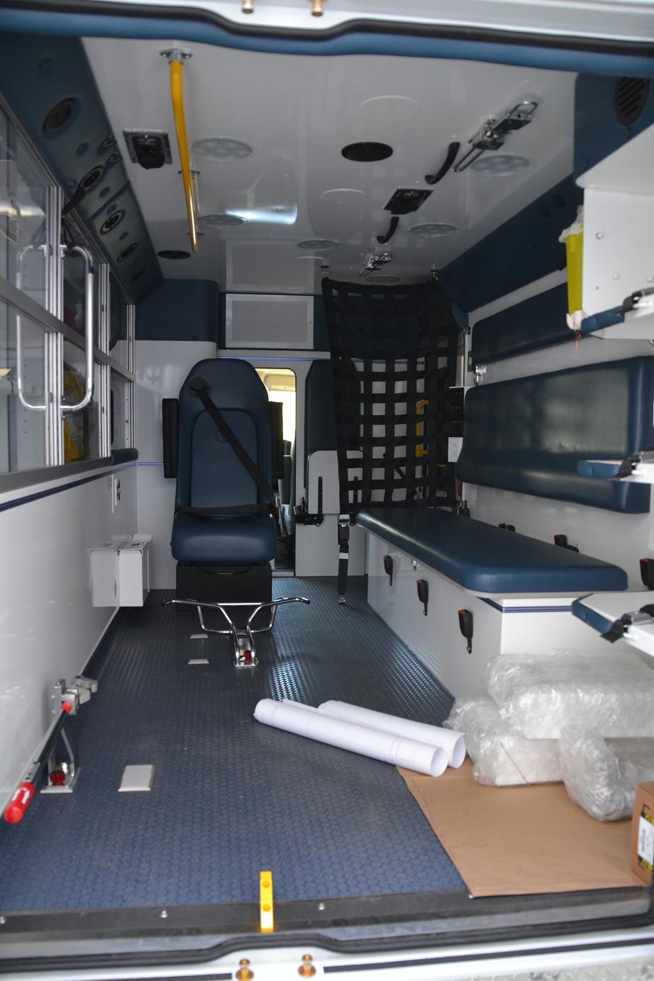 Inside new ambulance 9-20-13 - photo Gina Clugston