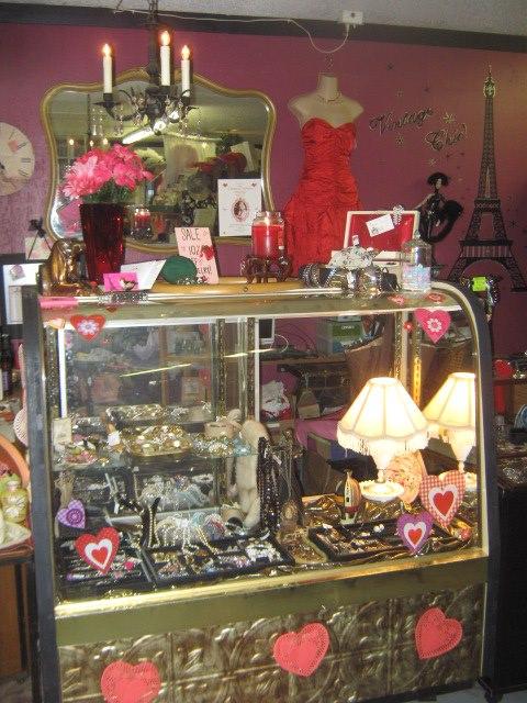 Jewelry case at Vintage Chic