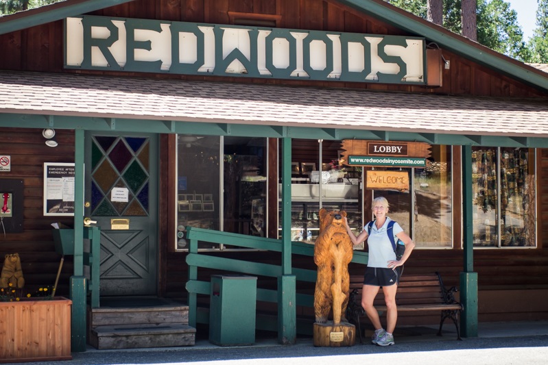 Redwoods 15 - Donna Davis at the Redwoods  2014 - photo by Virginia Lazar