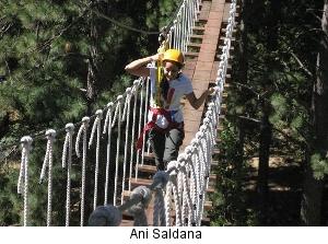 ZipYosemite Ari Saldana on Rope Bridge cap
