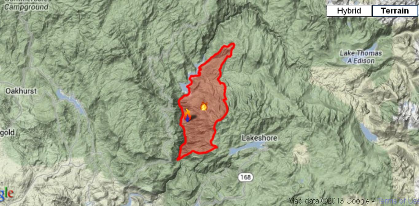 Map of Aspen Fire 7-30-13 - inciweb.org