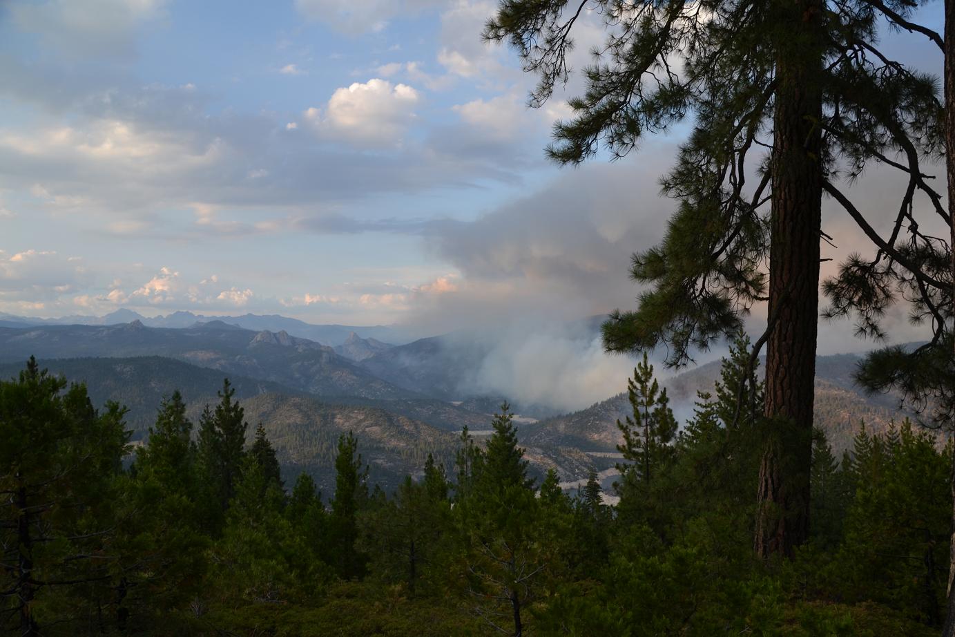 Northern part of fire from Mile High - photo Gina Clugston