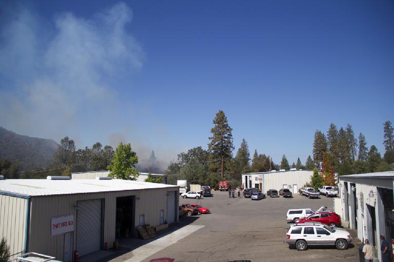 Fire from Enterprise Center- photo John-Mark Brix