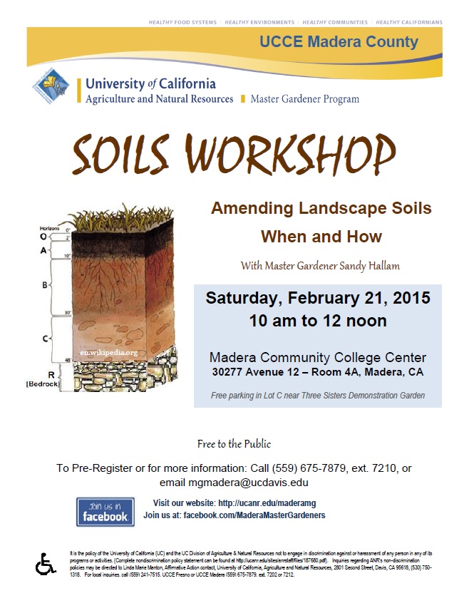 Master Gardener Workshop on Soil Feb 2015