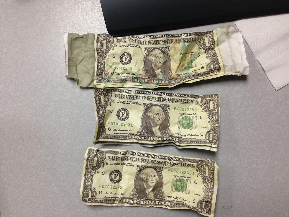 Fake bills - photo courtesy Madco Sheriffs Office