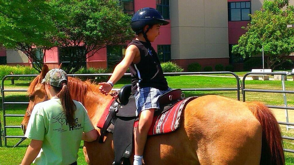 Samantha senior project 2014 child on horseback
