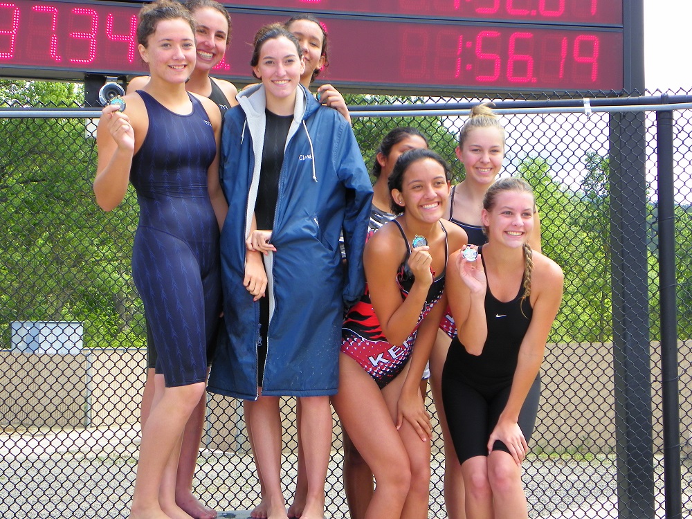 North Sequioa League 3 May 9 2014 - Julia McConville, Rose Curley, Haley Clark and Kendra Tapia - photo by Kellie Flanagan