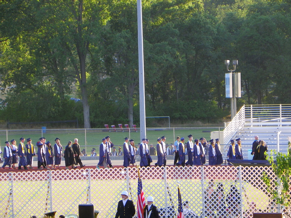 Grads enter YHS Graduation 2 2014 - photo by Clara Briley