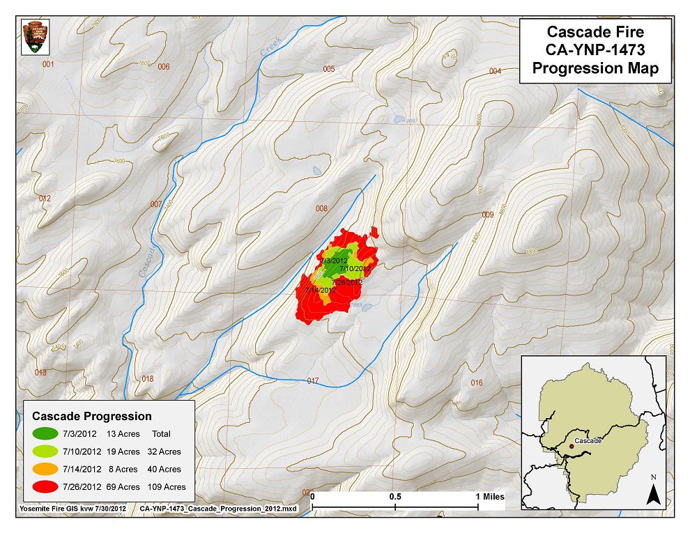 Cascade Fire Map 7-30-12