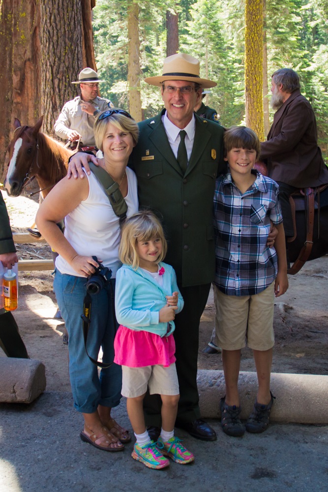 Yosemite Grant Act Anniversary 2014 - YNP Ranger Scott Gediman and Gediman family - photo credit Virginia Lazar