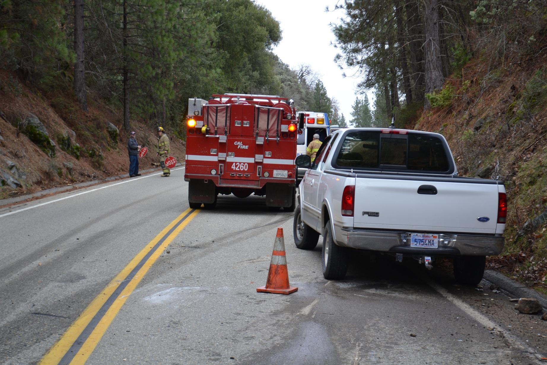 Cal Fire and Sierra Ambulance