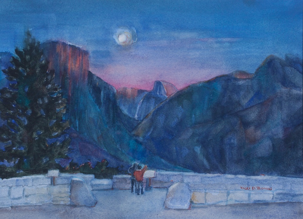 Vicki Thomas Yosemite Moon Glow 2013 SAT