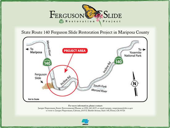Ferguson Rock Slide Project Area Map