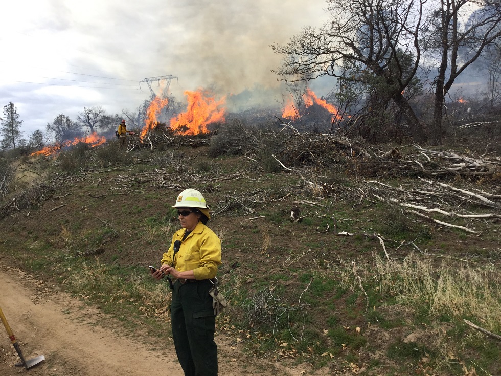 Gloria Smith on Kinsman Burn - photo US Forest Service