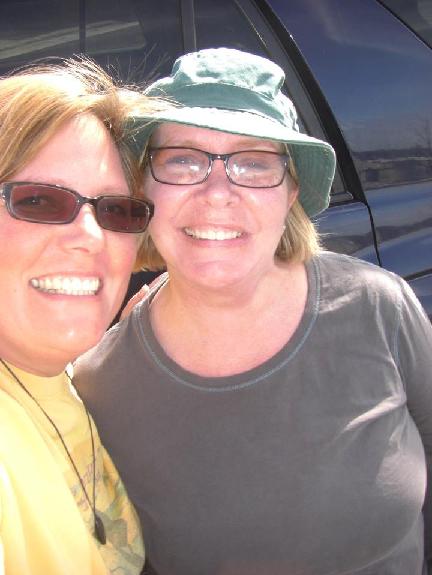 Tamara and Kellie on Gold Mining Adventure - selfie
