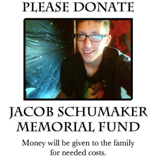 Jacob Schumaker Memorial Fund on Facebook