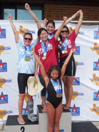 Jill Nolen wins a total of 12 medals at Transplant Games 2014 in Houston - photo courtesy press release
