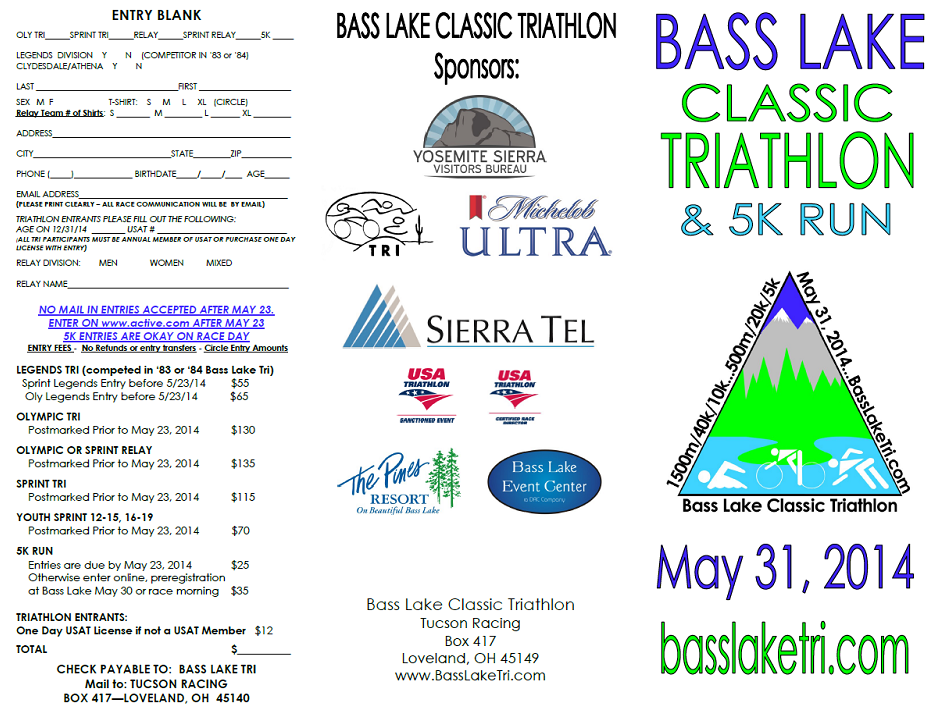 The Bass Lake Classic Triathlon is the best race around. 
