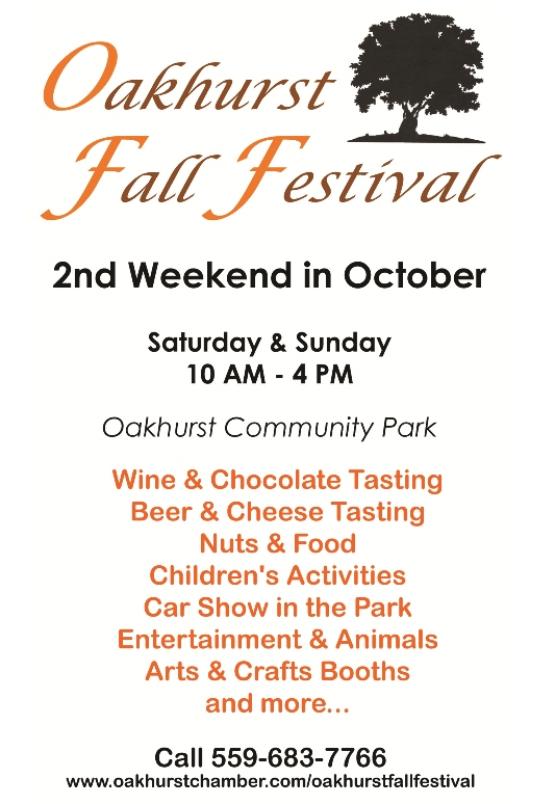 Oakhurst Fall Festival Flier 2014