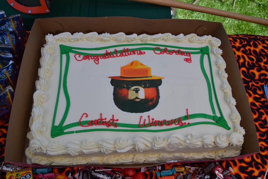 Smokey Bear Coloring Contest Winners Cake
