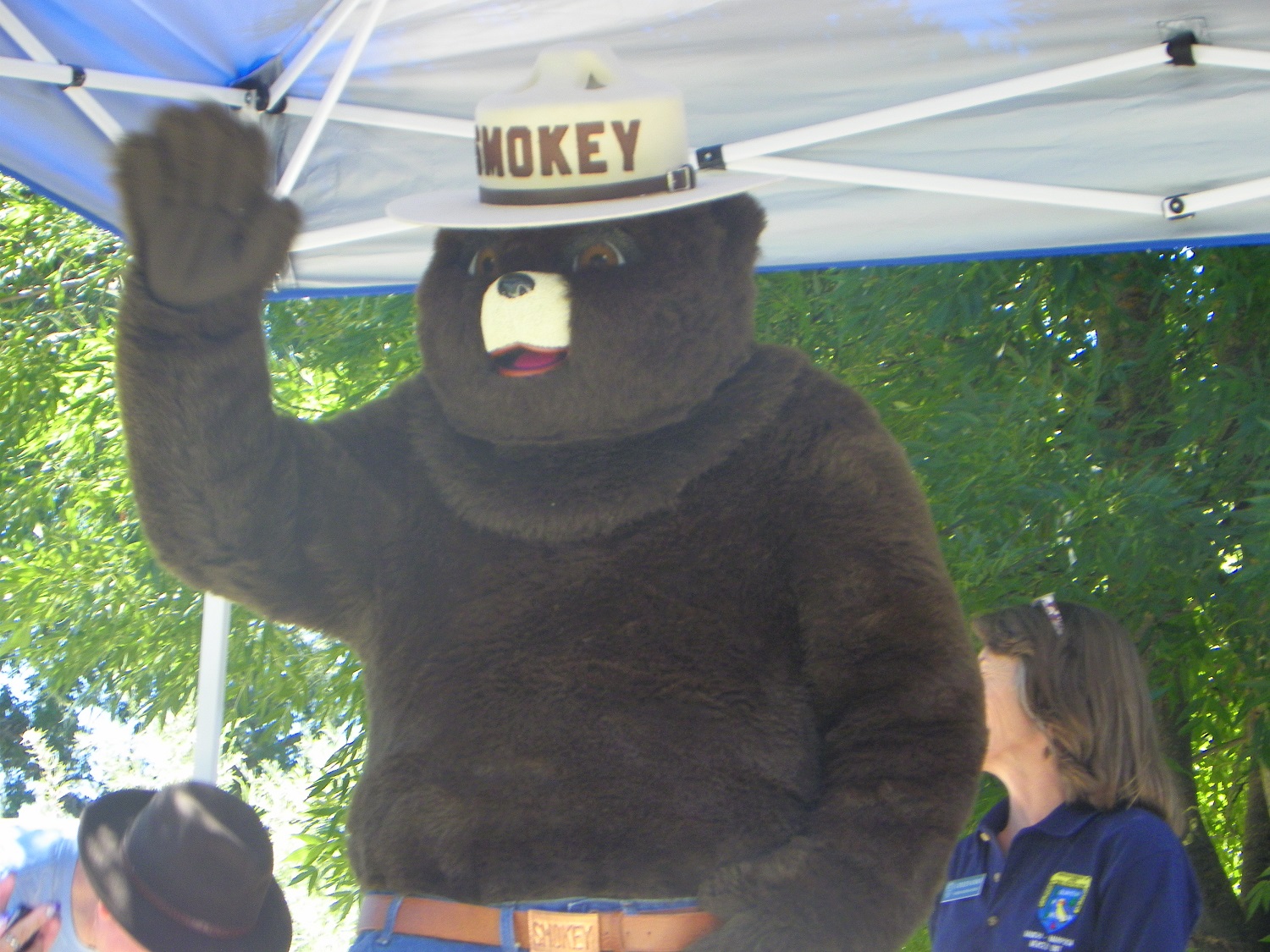 Yos Fest Smokey Bear CU - photo by Kellie Flanagan