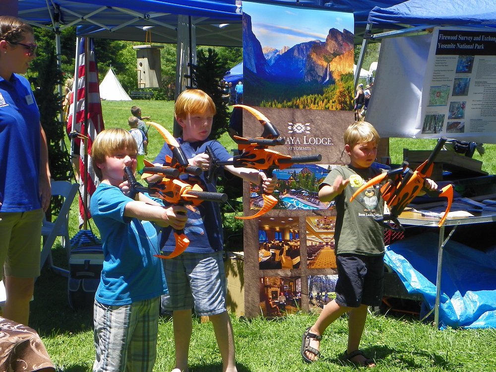 Yos Fest Tenaya Lodge offfered free archery - photo by Kellie Flanagan